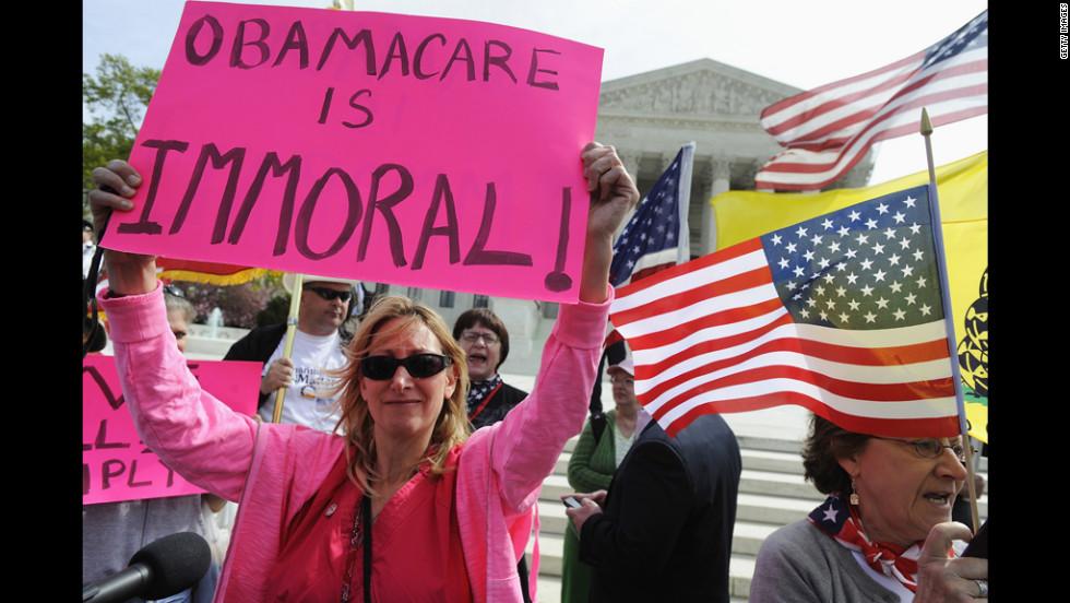  A section of the society is protesting against ACA