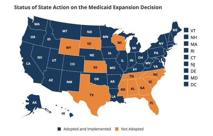 States that have adopted and implemented ACA