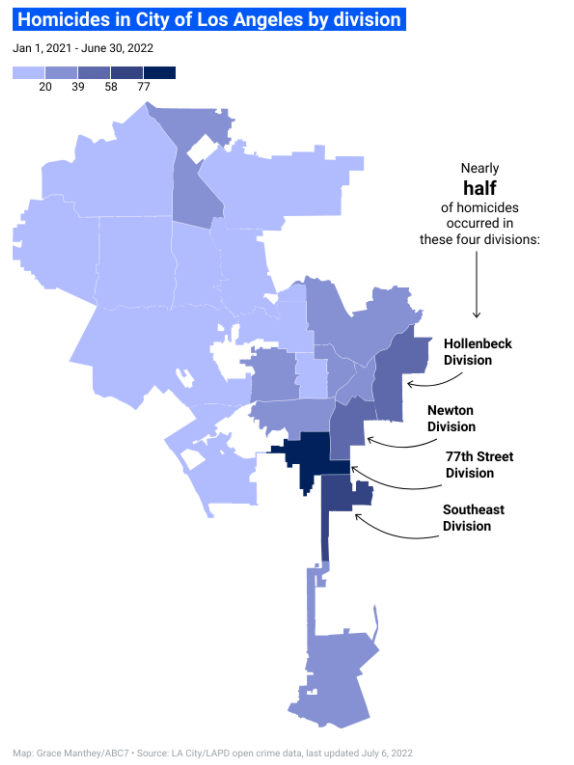 Homicide map.
